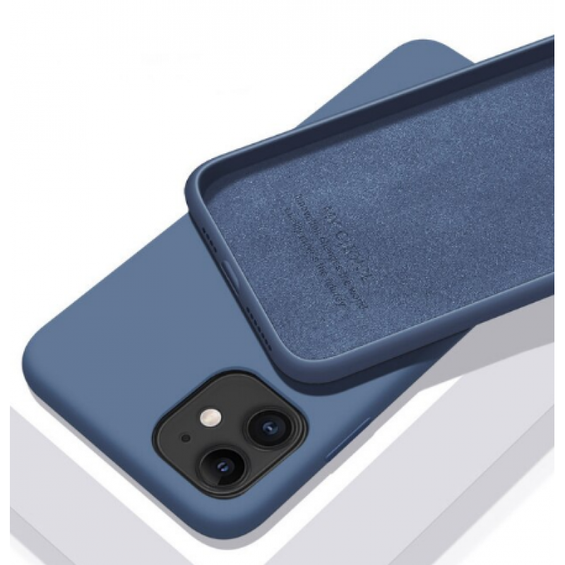 Θήκη Real Smooth Silicone Apple iPhone 13 Pro Max (6.7") Abyss Blue